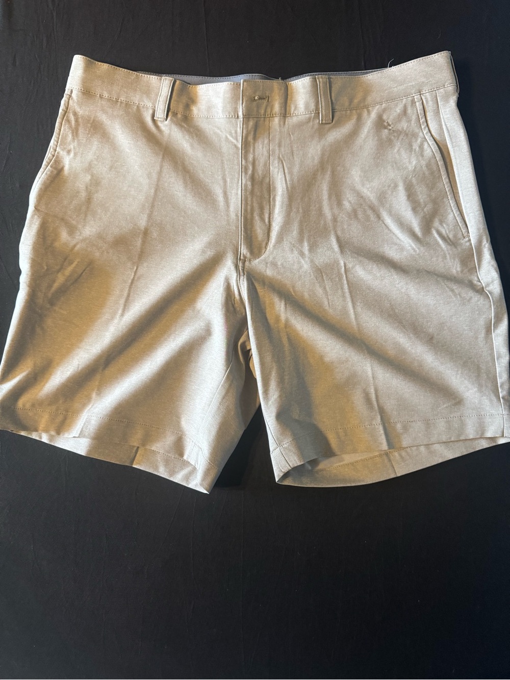 Hogan Men's Flat-Front Shorts in Light Beige